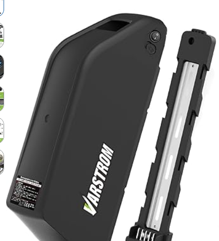 Varstrom 52V Ebike Battery 25Ah 1300Wh L/G Cell 40A BMS Lithium Battery | 3A Fast Charger, Waterproof Case, Compatible with BAFANG/Voilamart/AW 0-1500W Ebike Conversion Kit — Varstrom battery for electric bikes